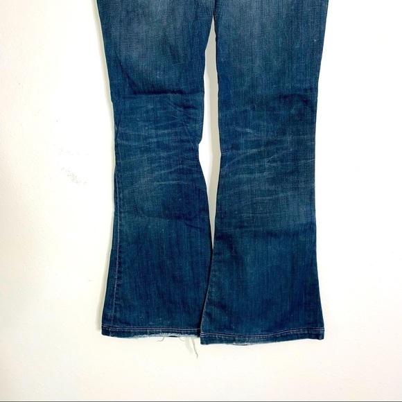 COH Citizens of Humanity Devote Rocker Ultra Flare Jeans in Title blue denim 30 - Picture 9 of 12